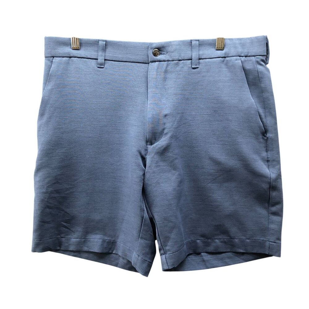 Callaway Golf Shorts Mens 32 Blue Performance Flat‎ Front CO78 8'' Inseam